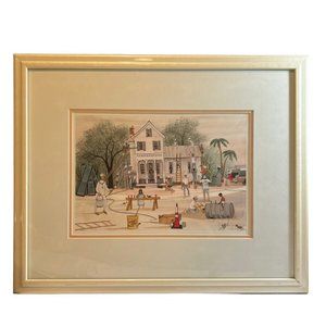 P. Buckley Moss Paint Your Heart Out 1992 hand signed print, Mission work